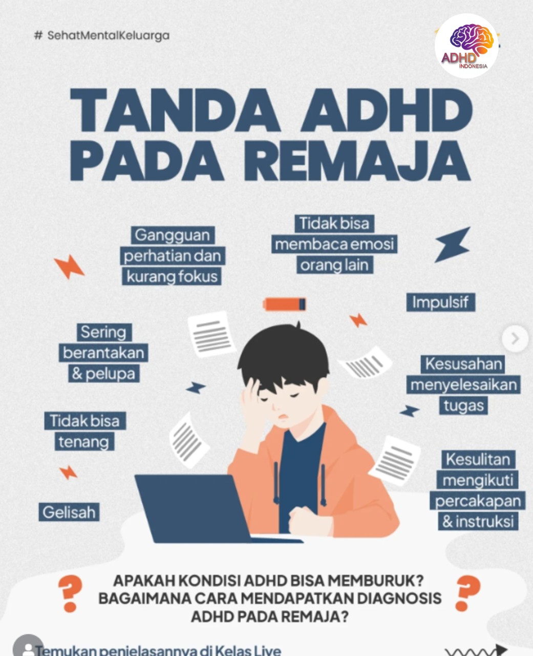 Screening ADHD Non-Diagnostik: Edukasi Awal bagi Orang Tua di Kota Banjarmasin